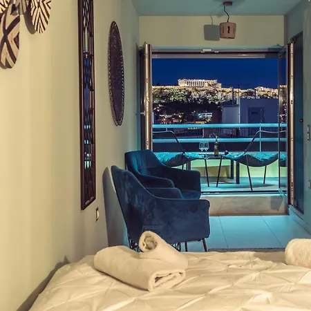 Acropolis View Mini Sky & Hot Tub * Athens