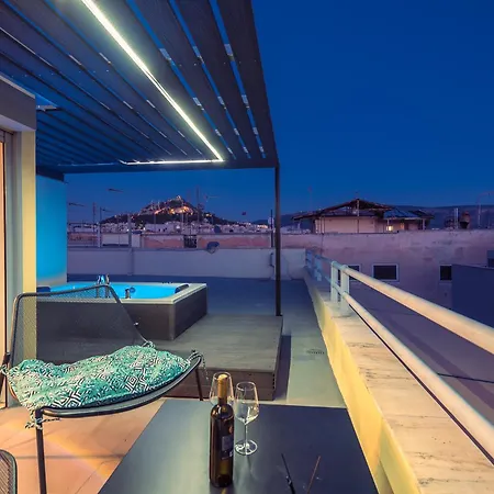 Acropolis View Mini Sky & Hot Tub * Athens