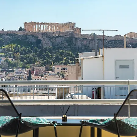 Acropolis View Mini Sky & Hot Tub Apartment *