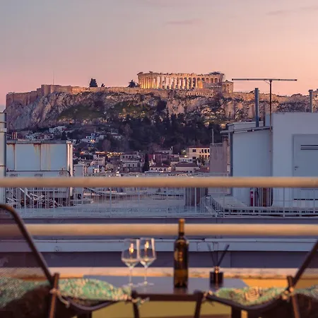 Acropolis View Mini Sky & Hot Tub Apartment Athens