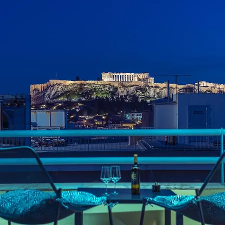 Acropolis View Mini Sky & Hot Tub Apartment *