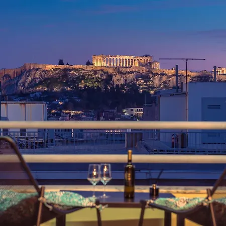 Acropolis View Mini Sky & Hot Tub Apartment Athens